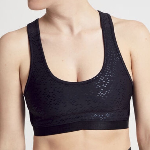 NWT SoulCycle Black Diamond Cut Sports Bra - Picture 1 of 8